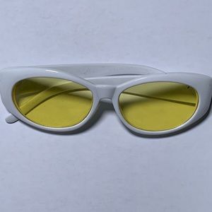 Yellow frame sunglasses